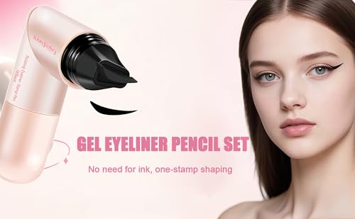Delineador con sello giratorio para ojos, negro y marrón miniatura 2