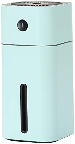 BZBRLZ Mini USB Humidifier with 7 LED Warm Lights, Portable Personal Humidifier Air Purify for Desk Travel Office Car and Bedroom with Quiet Operation, Auto Shut-Off, 180ml