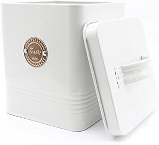 Gardening Naturally Treats Tin For Your Pets - Metal Food Storage Tin - French Grey