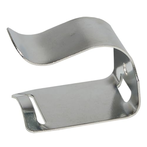 NationalFireSafetyEquipment LLC (100 Pack) Universal Fire Extinguisher Hose Clip For 5 Lb To 30 Lb Fire Extinguishers, Silver