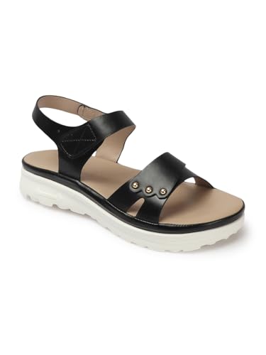 Image of ELLE women Comfortable Flat Round Toe Backstrap fashion Sandal