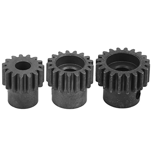 POENVFPO RC Motor Gear High Strength Steel 3 Gear Set for ARRMA Granite 1/10 Model Car, 0.8MOD Pinion Set for RC Car Parts