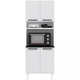 Kit De Armários Para Cozinha Colormaq Titanium 9 portas - Branco - TQ4P/A3PMV/MA2P