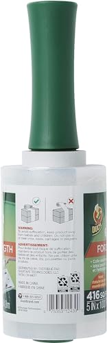 Image of Duck Brand Stretch Wrap Roll, Clear, 5 inches by 1000 feet, 285849, Set of 4