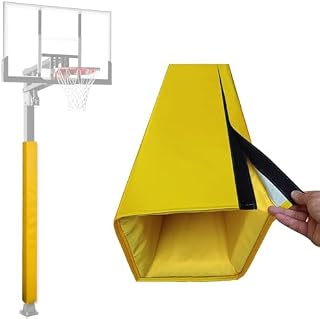 Indoor/Outdoor Basketball Pole Padding, All-Weather Protective Pad for Hoops, Safety Wrap-Around Post Pad for Courts, Carports, Charging Stations - Enhance Safe