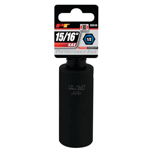 Image of Performance Tool M848 1 /2 Drive Impact Socket, 15 /16