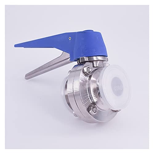 Válvula de acero inoxidable SUS con tres abrazaderas higiénicas 7