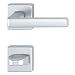 Produktbild HOPPE 3796091 Drückergarnitur H-Dublin mit Rosetten eckig WC, Aluminium silber eloxiert