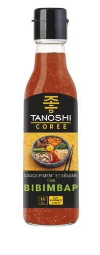 TANOSHI - Sauce Bibimbap Piquante au Piment et Sésame - Sans Glutamate Ajouté - Flacon de 225 ml Cover