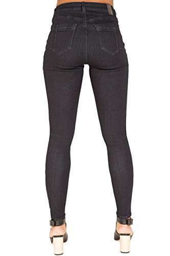 Poetic Justice Women's Curvy Fit Indigo Denim Moto Skinny Jeans3