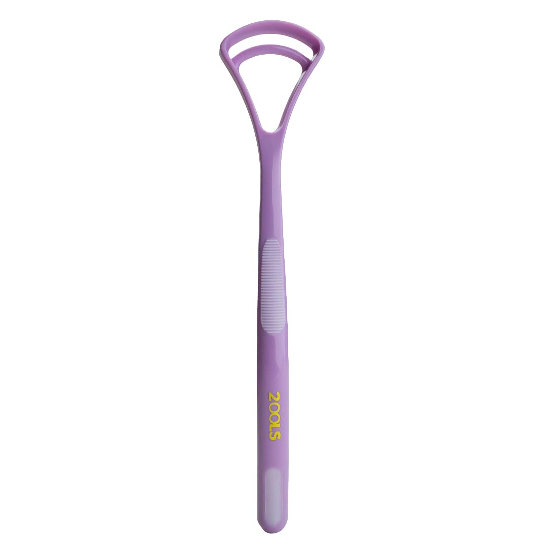2ools Plastic Tongue Cleaner, Fights Bad Breath & Oral Health Care Improved Taste Sense, For adult & children Flexible Handle Easy to Use (Pack of 1) - Color May Vary-image-16