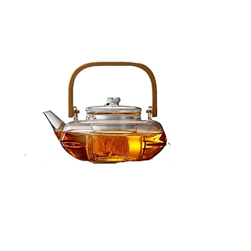 DIGJOBK Théière Heat-resistant Glass Filter Teapot High Temperature Heating Electric Ceramic Stove Kettle For Tea Making Teapot