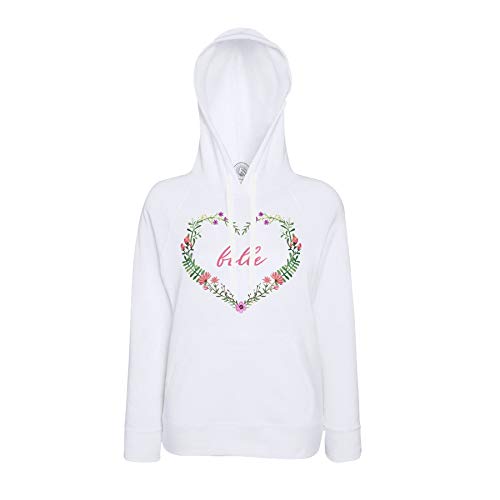 Sweat à capuche calligraphie floral Belle Fleur vêtement décontracté