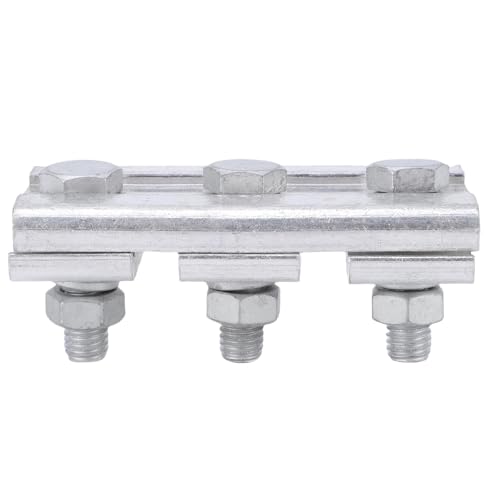 Fafeicy 3 Parallel Groove Clamp Extruded Aluminum Alloy Wire Clamp for 70 to 95mm Wires with Large Arc Area & Heat Treated for High Voltage Cable Power Industry