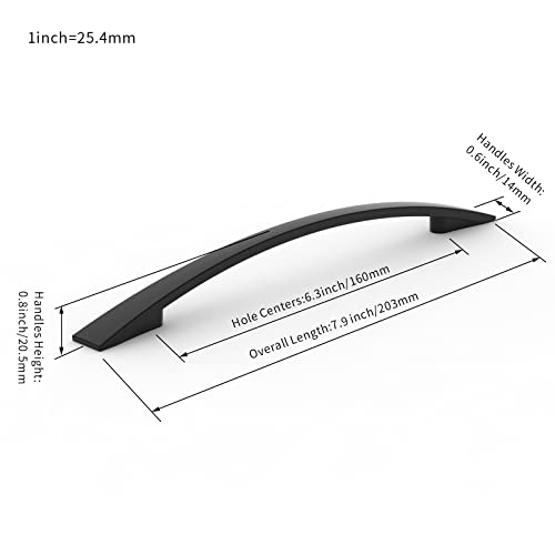 FURNIWARE Pack of 10 Cabinet Pulls, Zinc Alloy Drawer Pulls, Hardware Modern Kitchen Cabinet Door Handles - Image 4