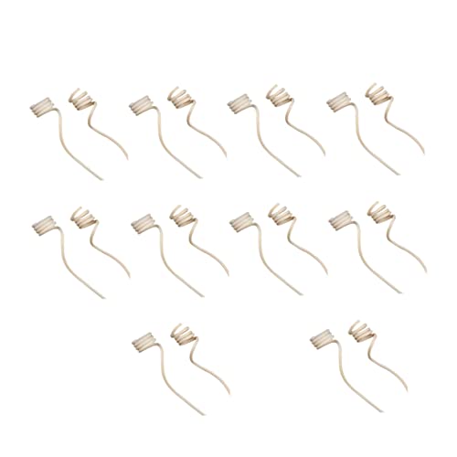 Cabilock 20 Pack Wavy Rattan Sticks Essential Oil Diffuser Sticks Spiral Heads for Home Decor Aroma Diffuser