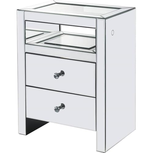 Malish Mirrored End Table