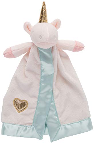 Baby Aspen Pink Unicorn Plush Rattle Lovie for Babies | Stuffed Animal, Security Blankie, Soother for Babies All in One