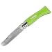 Opinel OP01700 Round End Safety Apple Knife, Green