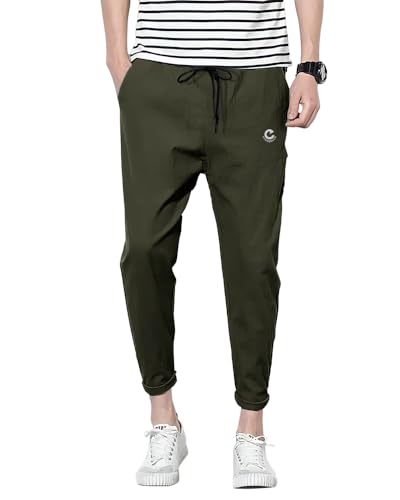 Image of EYEBOGLER Men's Solid Brand Logo Track Pants