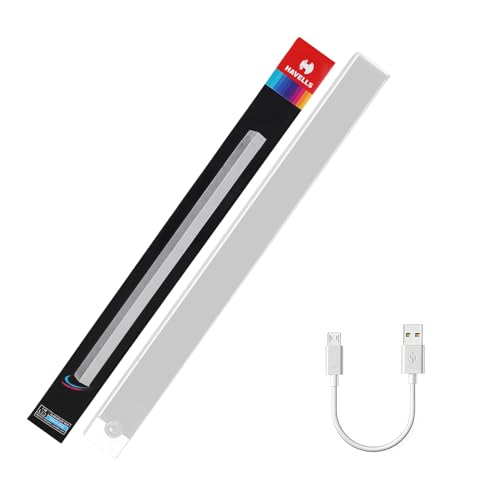 Image of Havells SLEEKBEAM NEO 300MM 1W Rechargeable Motion Sensor LED Light for Wardrobe, Closet, Cabinet, Kitchen, Under Stairs, Drawer, Shelf, Garage, Quick Magnetic Self Installation| Type-C Charging