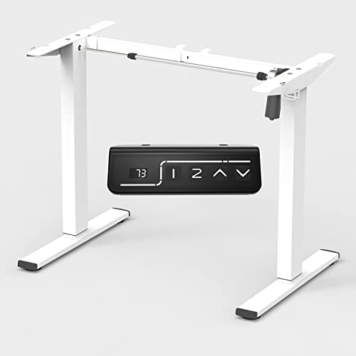 Height-Adjustable-Standing-Desk-Frame-Electric-Sit-Stand-Desk-Base-with-Automatic-Memory-SmartHandset-Ergonomic-Standing-Desk-Base-Workstation-Frame-for-40-to-63-Desk-Topswhite-Frame