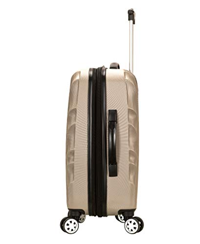 Image of Rockland Melbourne Hardside Expandable Spinner Wheel Luggage, Carry-On 20 inch, Goldwave