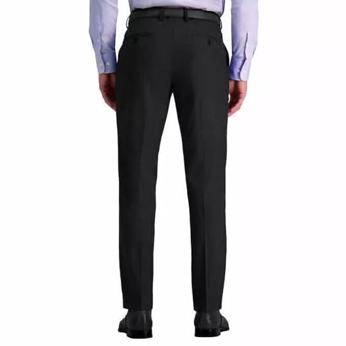 Haggar Men’s Performance Straight Fit 365 Flex Dress Pants (US, Waist Inseam, 32, 30, Regular, Regular, Black)3