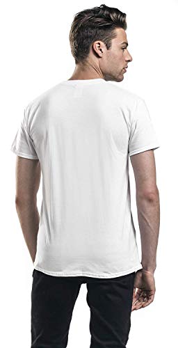 Queen Freddie Mercury – Sunglasses Homme T-Shirt Manches Courtes Blanc Regular/Coupe Standard - Les Beatles, Paul McCartney, John Lennon, RIngo Starr, George Harrison Queen Freddie Mercury - Sunglasses Homme T-Shirt Manches Courtes Blanc Regular/Coupe Standard – Image 6