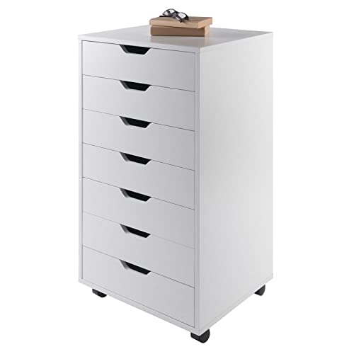 Winsome Halifax Storage/Organization, 7 Drawer, White #TOP6