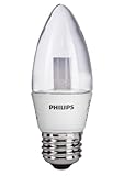 Philips 421024 3-watt to 3.5-watt Dimmable B12 LED Decorative Candle 2700K Medium Base Light Bulb, Soft White