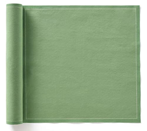 MY DRAP Cotton Dinner Napkins (11.8 x 11.8 in - 12 Per Roll, Eucalyptus) Cloth Dinner Napkins for Parties, Weddings, Dinning, Hotels, Restaurants or Events - Single-Use Washable