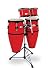 Toca Synergy Conga & Bongo Set w/ Stand - Fiberglass Red