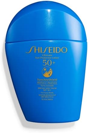 Shiseido Ultimate Sun Protector Lotion - Mini Size, 50 mL - Invisible Broad-Spectrum SPF 50+ Sunscreen for Face & Body - Lightweight Formula - All Skin Types