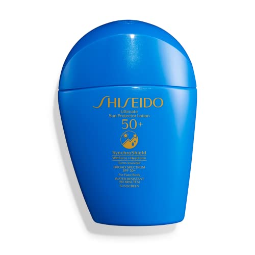 Shiseido Ultimate Sun Protector Lotion - Mini Size, 50 Ml - Invisible Broad-Spectrum Spf 50+ Sunscreen For Face & Body - Lightweight Formula - All Skin Types #TOP7