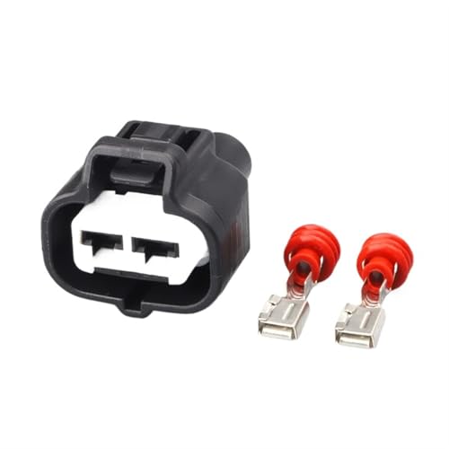 Automotive Connectors 1 Set 2 Pin Motor Pl*/ug HID 4.8 mm Female Automotive Electronic Cable Connector compatible with the 6189-0425 6188-0259 DJ7021B-4.8-11 DJ7021B-4.8-21 Connectors(Follow me cheape