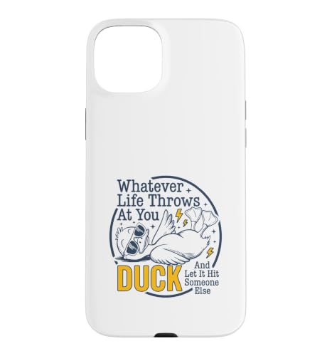 Whatever Life Throws At You Duck Humor Funny Duck Sarcastic �X�}�z�P�[�X iPhone 15 Plus �p