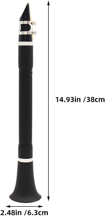 BESTonZON 1 Set Clarinet: Beginner & Students-friendly Keyless Clarinet with Cleaning Tools - Western Woodwind Instrument for Adult Teens
