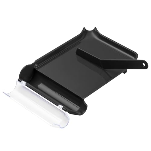 Medarchitect Right Hand Pill Counting Tray with Spatula (Black - L Shape)