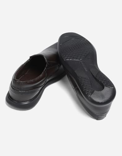 Image of Monte Carlo Mens Solid Slip on Genuine Leather Casual Shoes (201813FW)