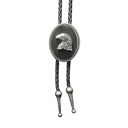 [�����n�V��] Bolotie for Men Round Pendant Boloties Punk Necklace Costume Accessories Vintage Bolotie Classical Neckwear Men's Fashio