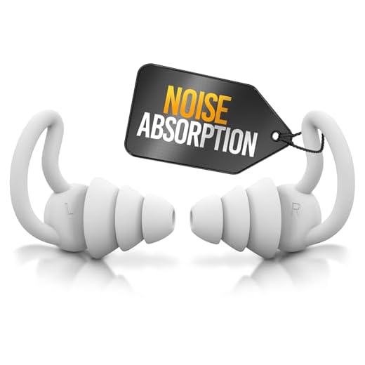 Reusable Safe Silicone Earplugs Noise Cancelling Ear Plugs for Sleeping (Reduce 40dB) High Fidelity Earplugs for Musicians Concerts Construction Motorcycle Shooting Sleeping Hearing Protection (Gray)