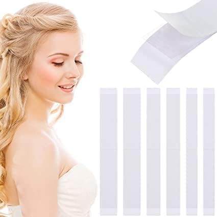 Double Sided Tape for Fashion & Body 36 Strips Invisible, Clear & Skin-Friendly Adhesive Tape for Clothes & Body Fabric & Skin Safe for Sensitive Skin Transparent Dress Tape for Women-image-18