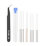 【Aiguille de nettoyage】 L'aiguille de nettoyage de la buse de l'imprimante 3D est solide, durable, flexible, facile à plier mais pas facile à casser.