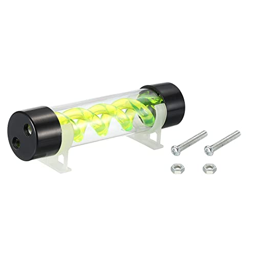 Meccanixity Cylindrical Water Cooling Tank G1/4" Dia 50Mm Length 200Mm Green For Pc Water Cooling System Reservoir With Acrylic And Pom #TOP27