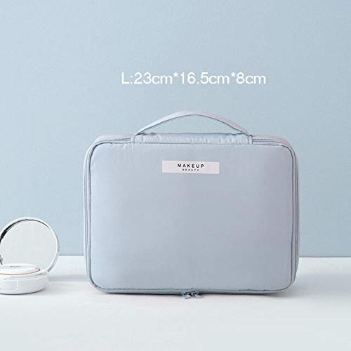 Preisvergleich Produktbild Homie Reise Kosmetiktasche Kosmetikerin Schminktasche Schnelle Schminktasche Geldbörse Kulturbeutel Organizer Rosa Schminktasche wasserdichte Handtasche, blau-L