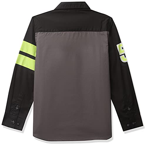 Image of Amazon Brand - Jam & Honey Boy's Regular Shirt (JH-BST-SH-22 Grey 2 5 6 Years)