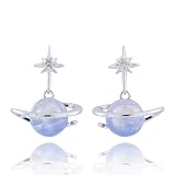 Equilibrium Candy Silver Plated Modern Planet Earrings