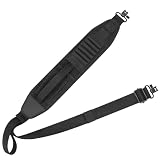 CVLIFE Hunting Rifle Sling with 6 Shell Holders Rifle Sling Wide Pad, Black