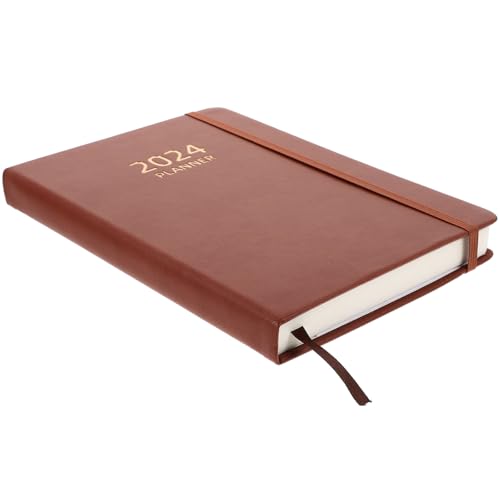Cuaderno de planificación diario PRETYZOOM de papel marrón ligero para organización personal